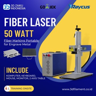 Zaiku Fiber Marking Laser Tabletop Raycus Power 50 Watt Engrave Metal - Full Set